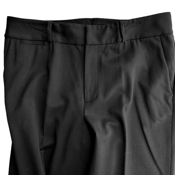Vtg Y2K Lauren Ralph Lauren Wms 10 Fall Classic Black Wool Blend Dress Pants - Picture 5 of 8